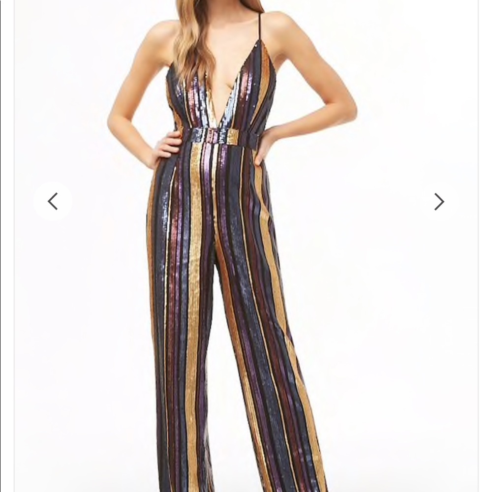 Forever 21 sequin jumpsuit